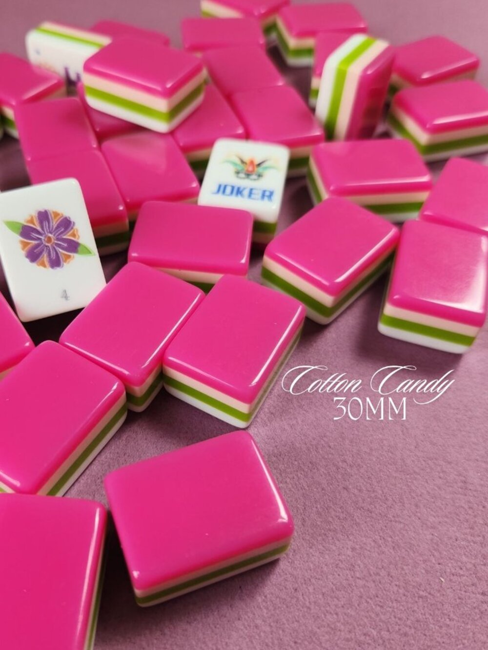 American Mah Jongg Tiles (30MM) - Cotton Candy